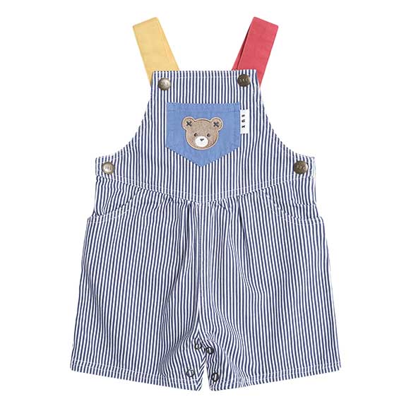 Huxbaby Classic Stripe Short Overalls